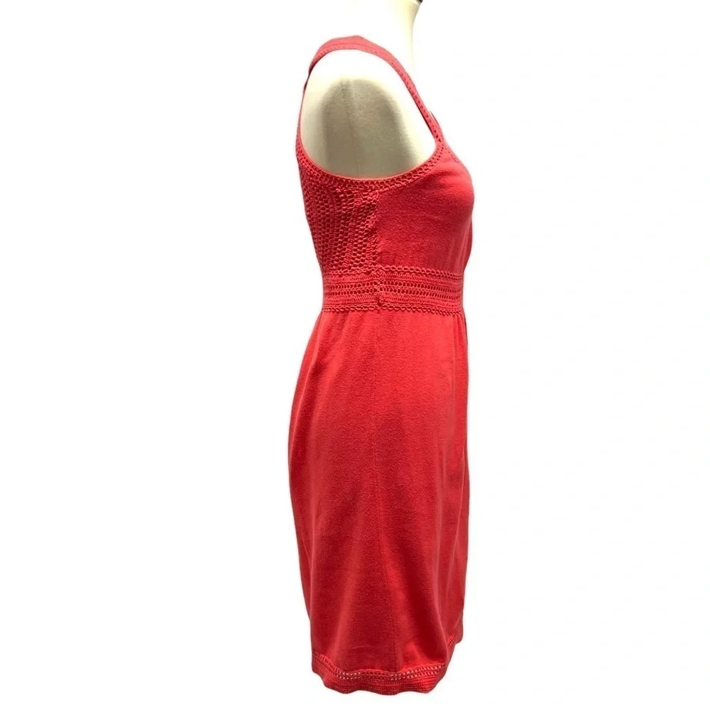 Athleta Coral Crochet Trim Cotton Sun Dress - Picture 7 of 11